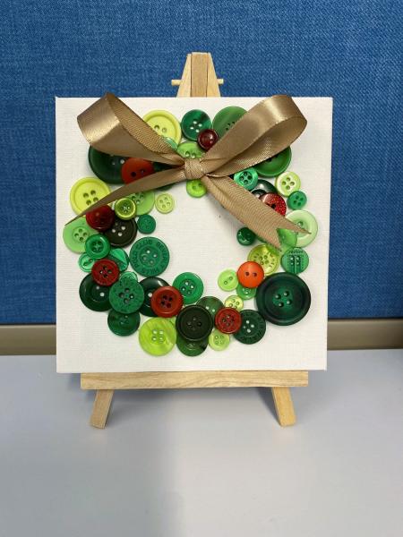 Image for event: Make a Gift: Button Holiday Wreath (All Ages)