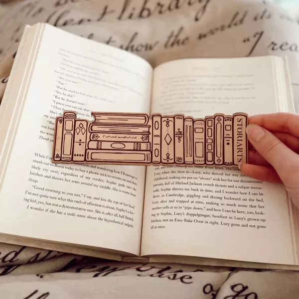 Image for event: National Library Week: Glowforge Leather Bookmark (Adults)