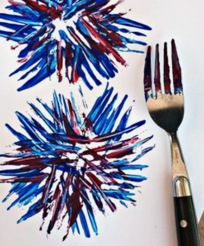 Image for event: ALL AGES Fork Painting Fireworks