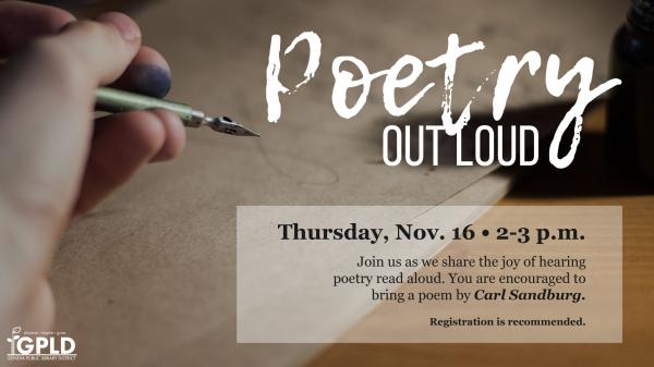 Image for event: Poetry Out Loud