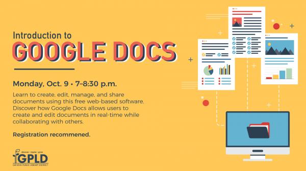 Image for event: Introduction to Google Docs
