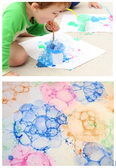 Image for event: All Ages: Painting with Bubbles