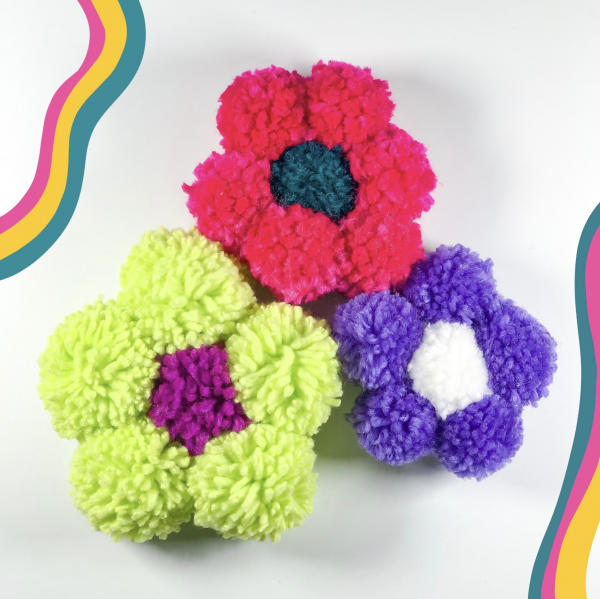 Image for event: Pom Pom Flower Magnets (All Ages)