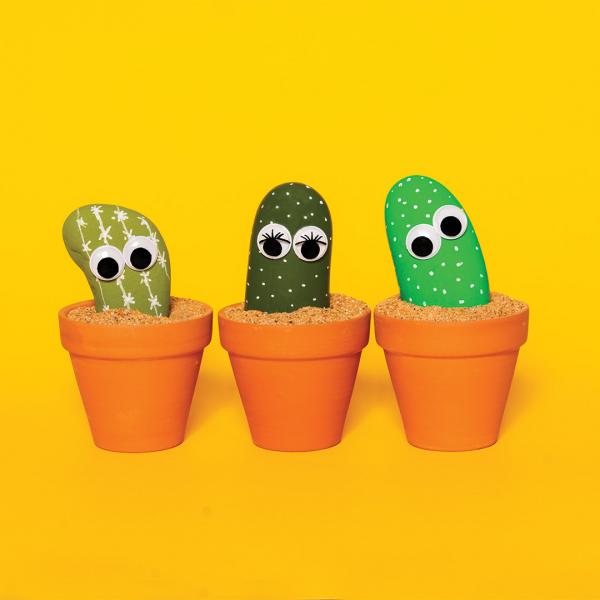 Image for event: Cactus Garden Painted Rocks (Geared for Ages 8-12)
