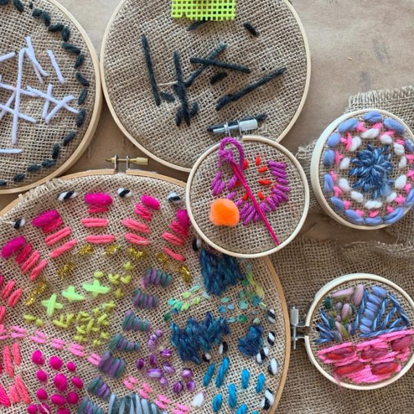 Image for event: Cozy Kids Craft: Embroidery Hoops (Grades 3-5)