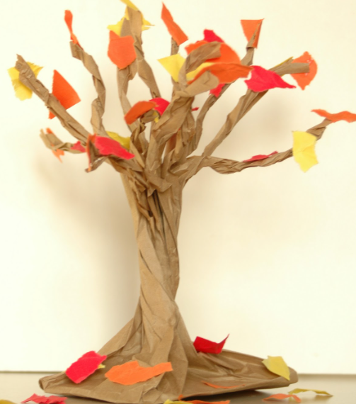 Image for event: ALL AGES: Paper Bag Fall Tree